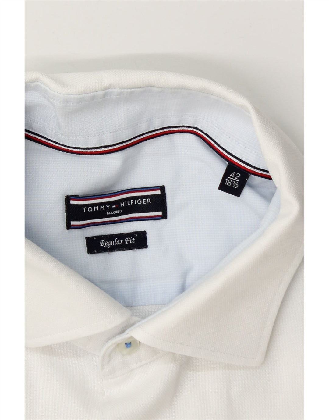 Мужская рубашка стандартного кроя Tommy Hilfiger, размер 42 16 1/2, большая белая
