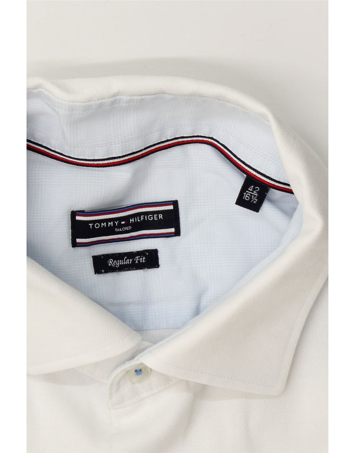 Мужская рубашка стандартного кроя Tommy Hilfiger, размер 42 16 1/2, большая белая