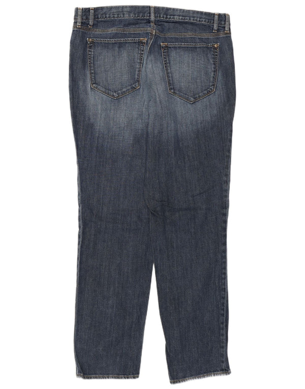 Женские зауженные джинсы-бойфренды Eddie Bauer, США 12, большие, W34 L30, синие, хлопок