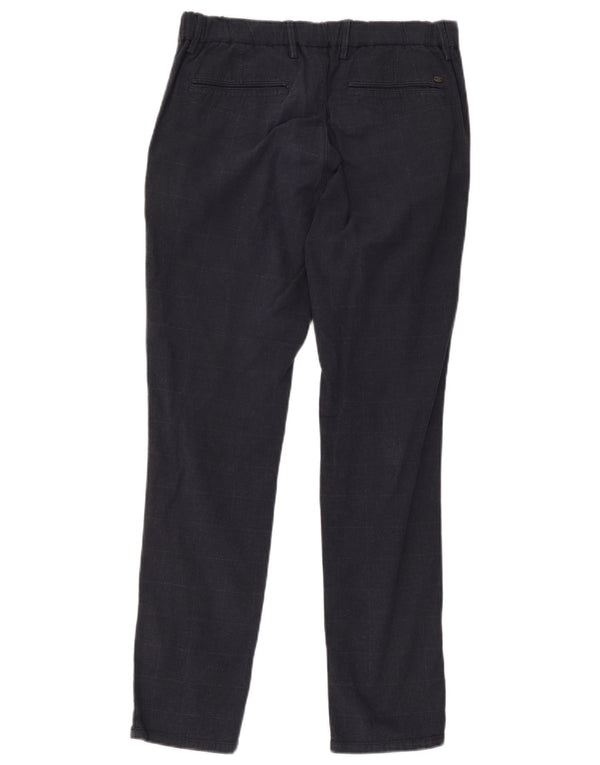 Мужские брюки-чиносы Massimo Dutti EU 42, большие W32 L29, темно-синие в клетку