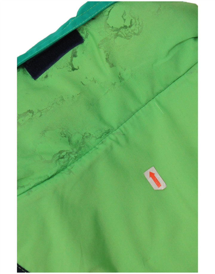 Мужская лыжная куртка Colmar с капюшоном IT 52, большая зеленая с цветными блоками