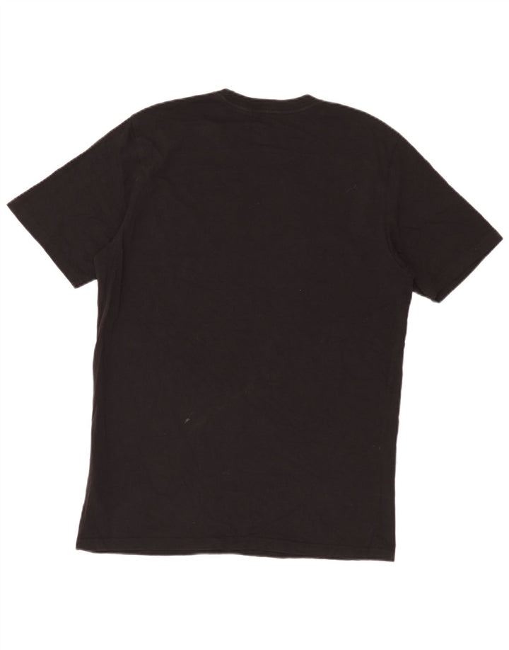 Мужская футболка с рисунком Carhartt из хлопка среднего размера, черная