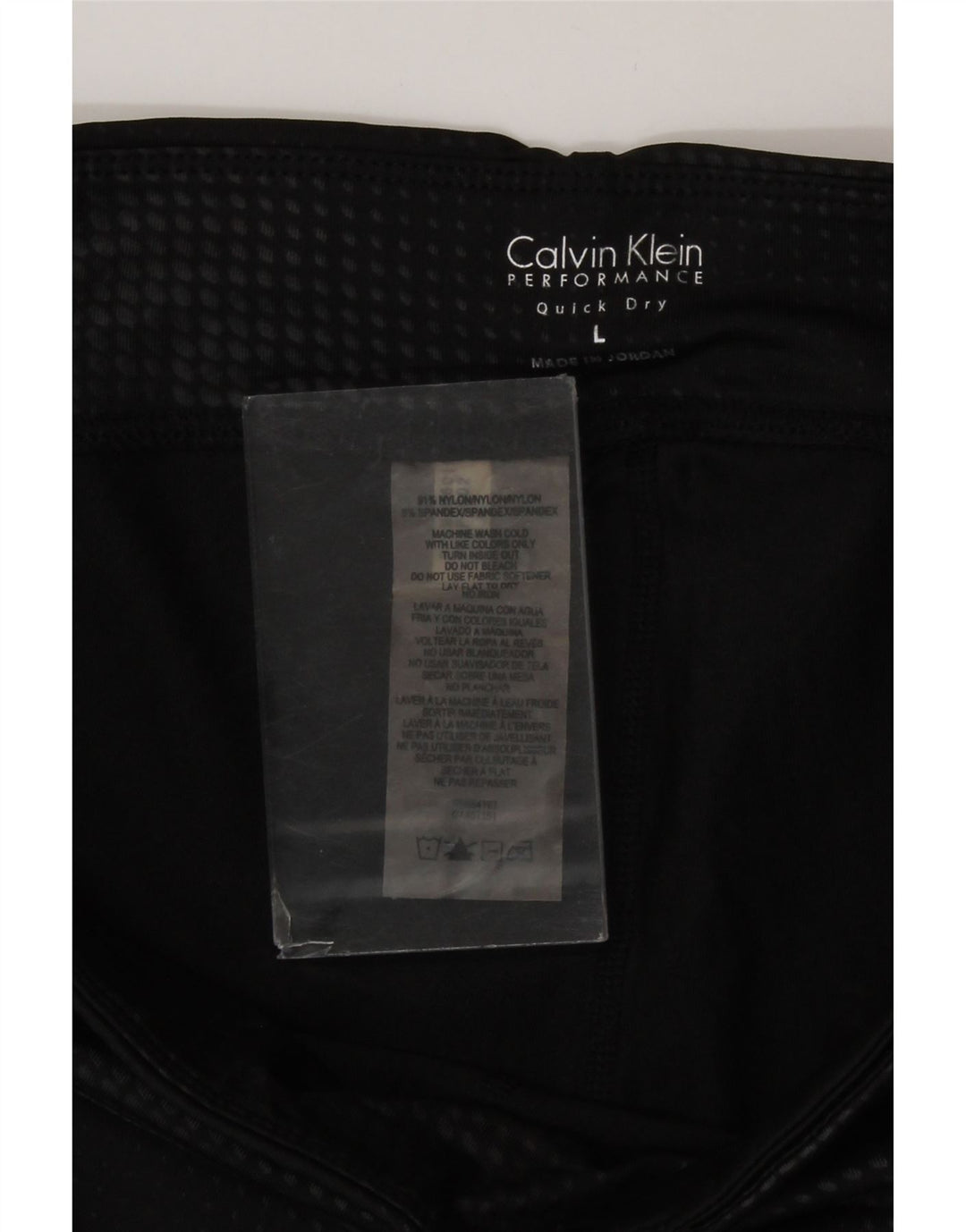 Женские леггинсы-капри Calvin Klein Performance UK 14, большие черные с геометрическим рисунком