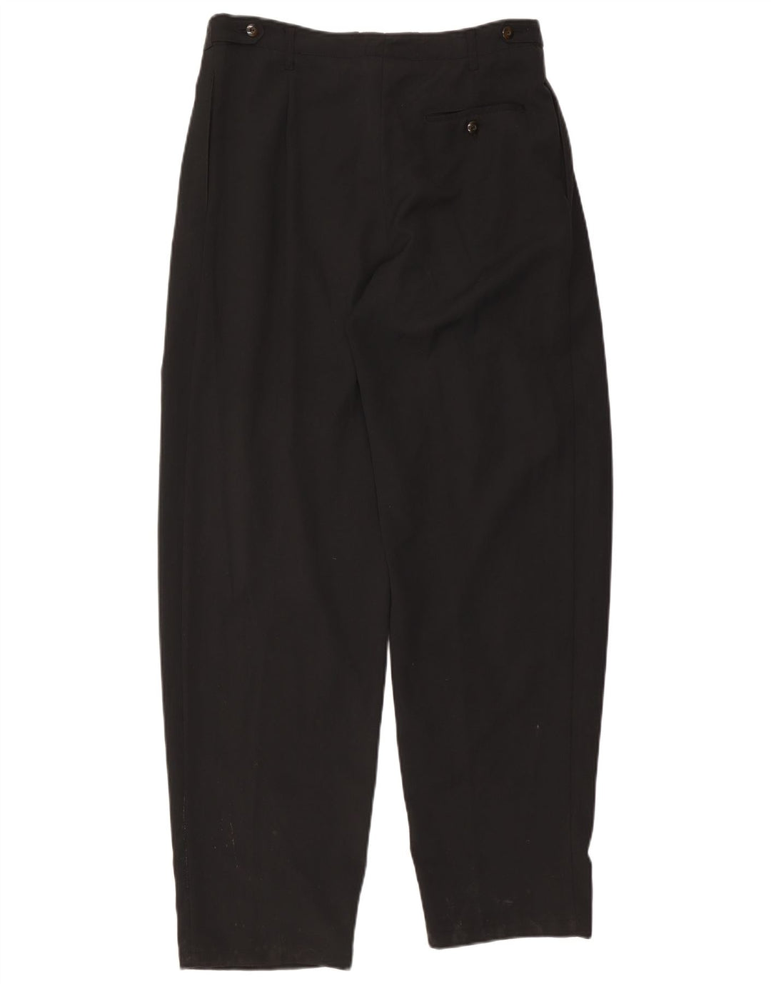 Винтажные мужские повседневные брюки с привязками IT 50, большие W34 L33, черный полиэстер