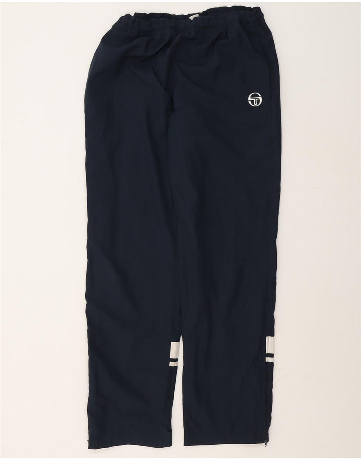 Мужские спортивные брюки Sergio Tacchini, средние, темно-синие, с цветными блоками