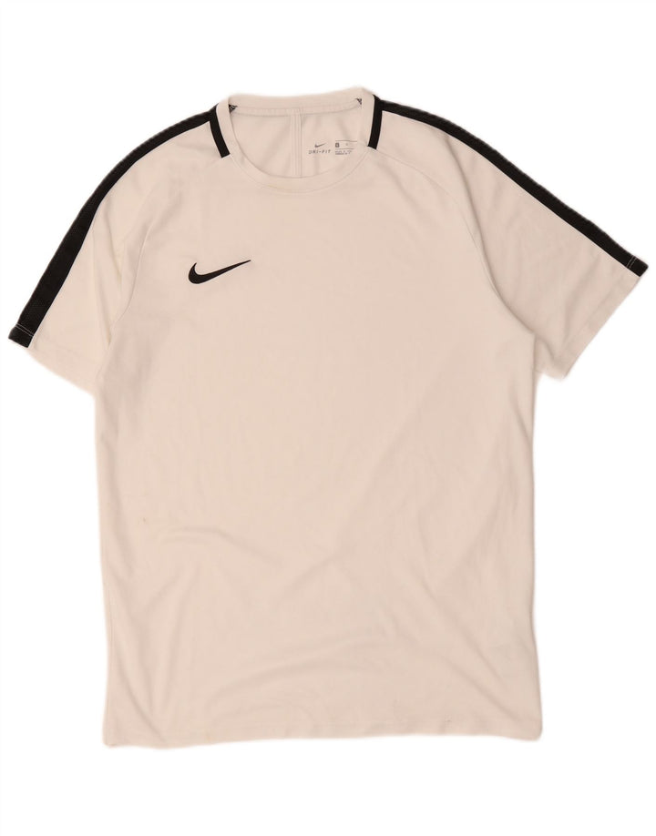 Мужская футболка Nike Dri Fit, большой белый полиэстер с цветными блоками