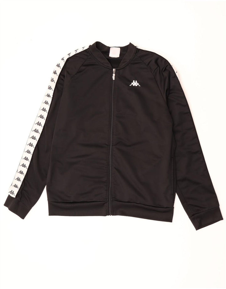 Мужской спортивный костюм Kappa с графическим рисунком, верхняя куртка XL, черный полиэстер