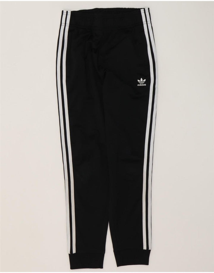 Спортивный костюм Adidas для мальчиков, брюки для бега, 11-12 лет, черный полиэстер