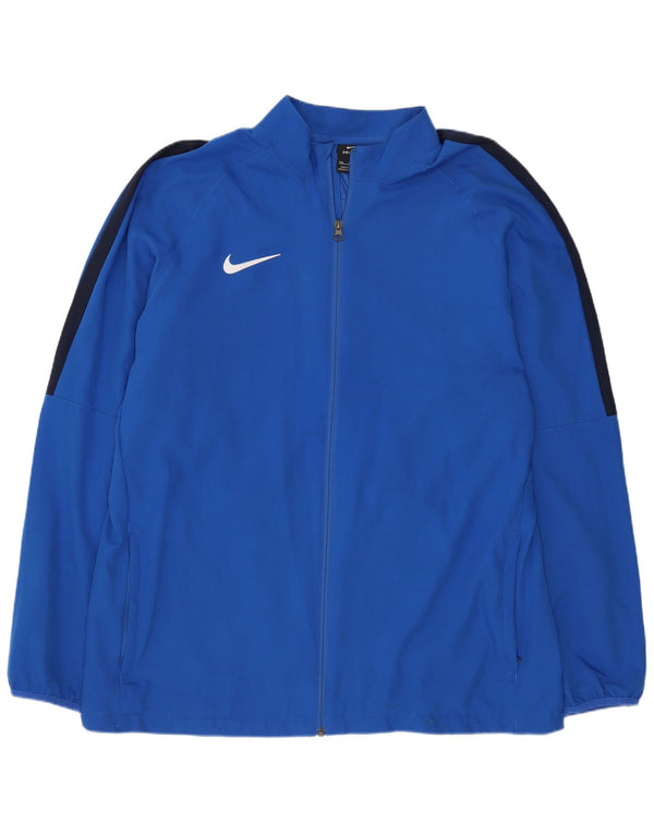 Мужская спортивная куртка Nike Dri Fit Regular 2XL, синяя спортивная куртка из полиэстера