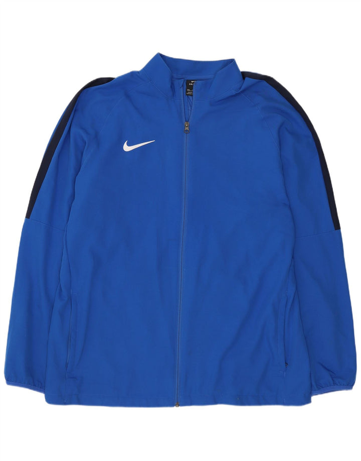 Мужская спортивная куртка Nike Dri Fit Regular 2XL, синяя спортивная куртка из полиэстера