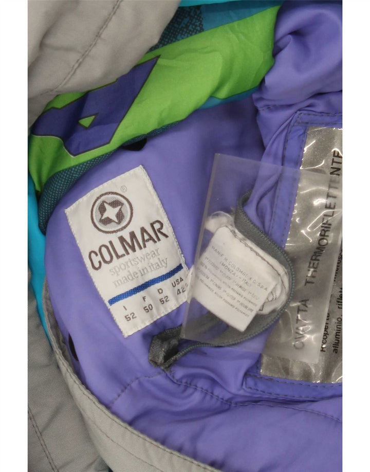 Мужская лыжная куртка Colmar IT 52, большая синяя, полиамид с цветными блоками