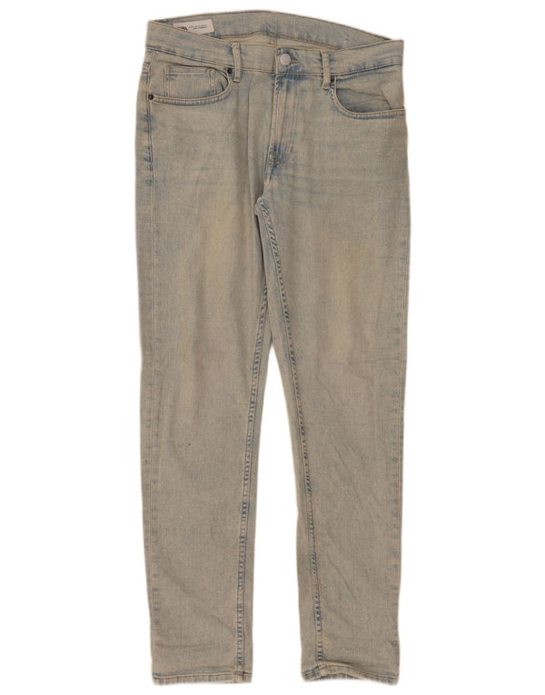 Мужские узкие джинсы Zara EU 42, большие W32 L32, синие, хлопок