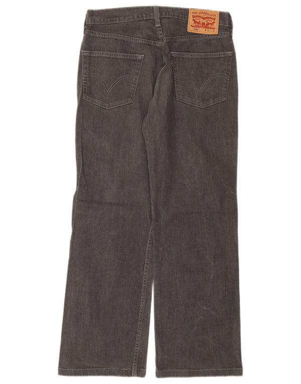 Мужские прямые джинсы Levi's 506 W32 L28 серые, хлопок