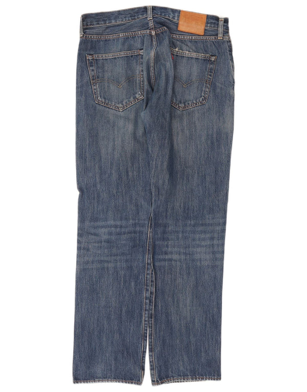 Мужские прямые джинсы Levi's 501 W32 L32 синие, хлопок