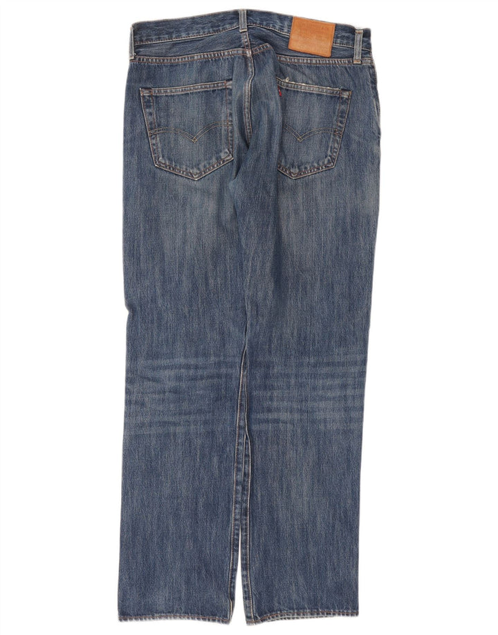 Мужские прямые джинсы Levi's 501 W32 L32 синие, хлопок