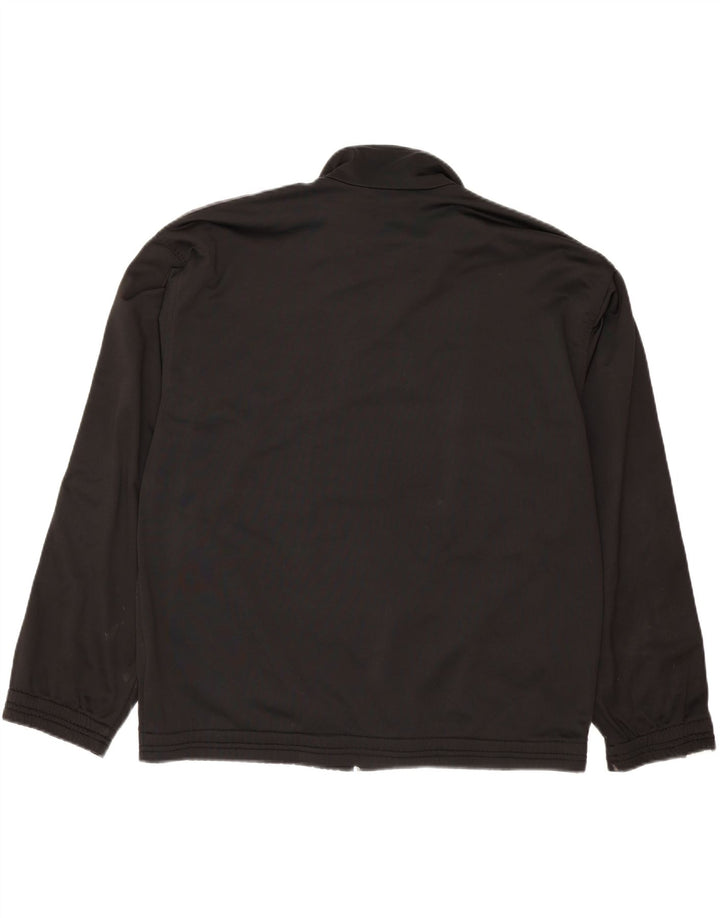 DIADORA Mens Graphic Tracksuit Top Jacket Size 40 Medium Black Polyester Vintage Diadora and Second-Hand Diadora from Messina Hembry 