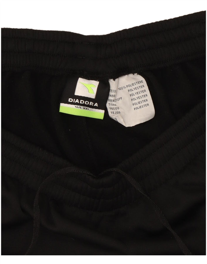 Мужские спортивные шорты Diadora 2XL, черный полиэстер