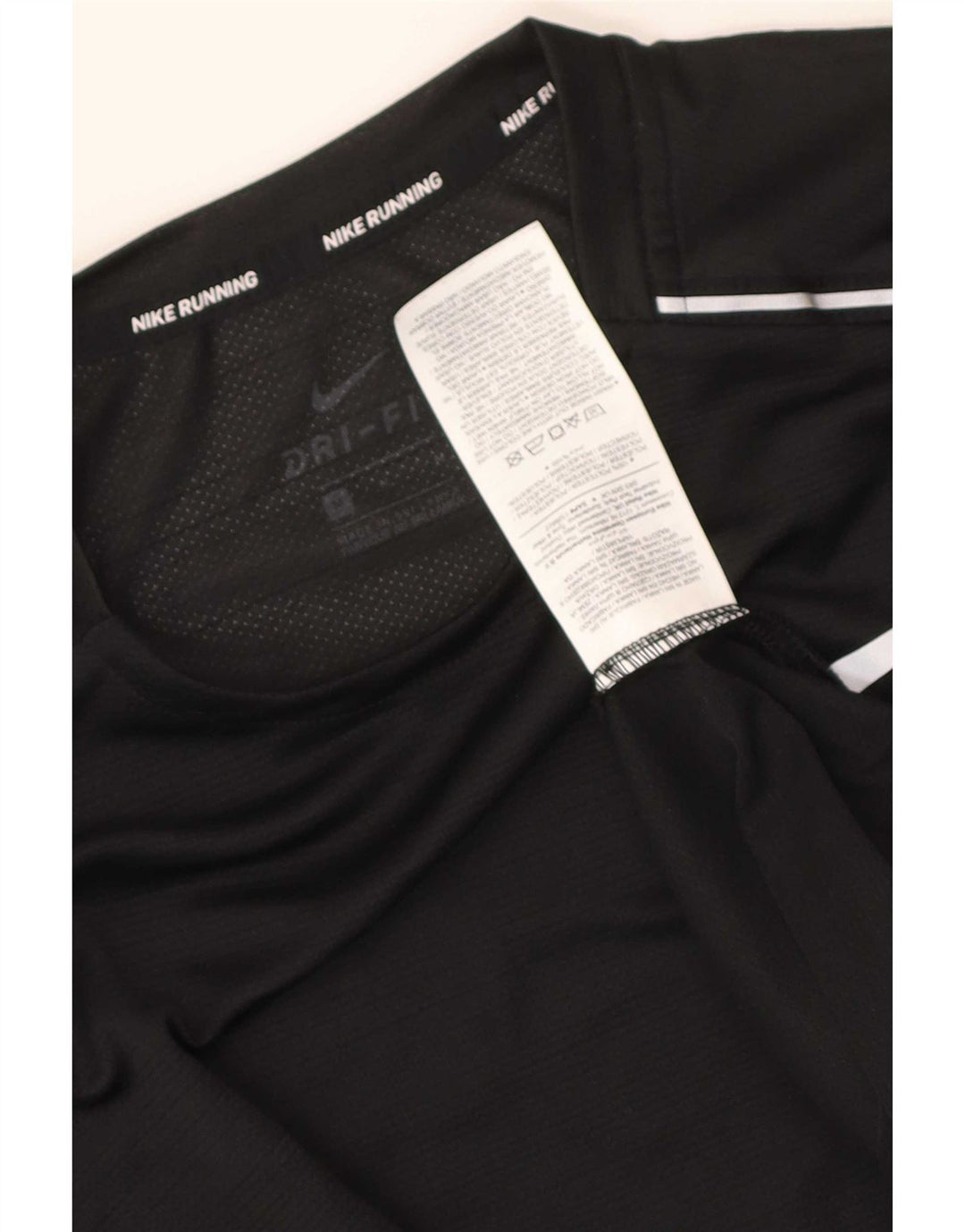 Мужская футболка Nike Dri Fit, средний черный полиэстер