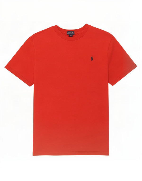 Polo Ralph Lauren Boys T-Shirt Top 14-15 Years Large Red Cotton