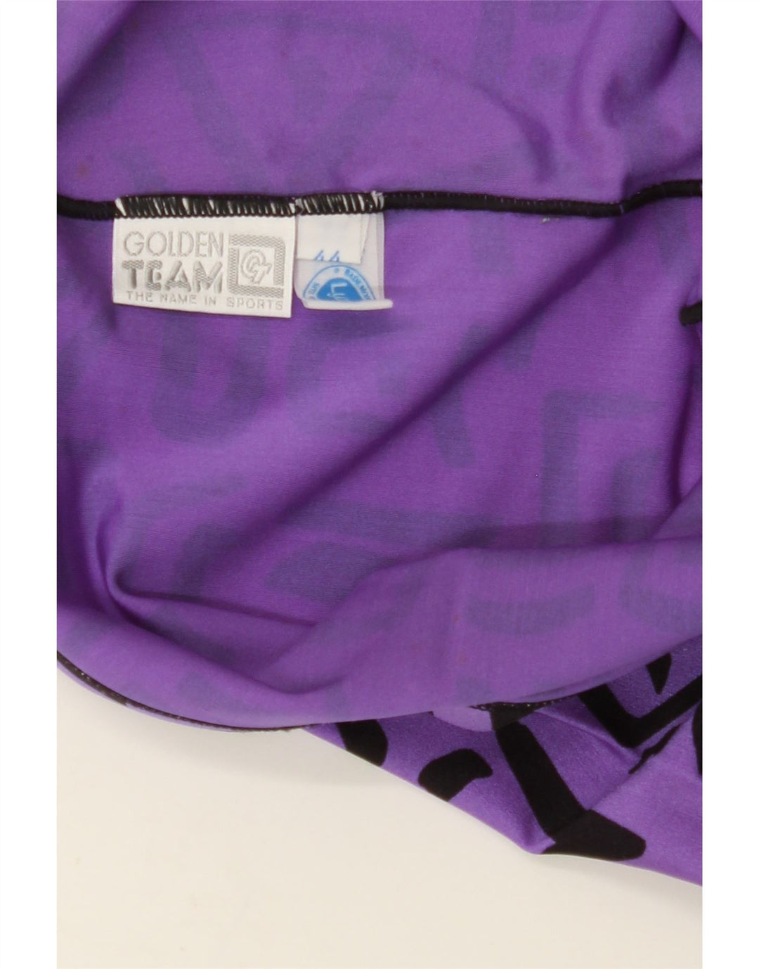 GOLDEN TEAM Womens Abstract Pattern Leggings IT 44 Medium  Purple Vintage Golden Team and Second-Hand Golden Team from Messina Hembry 