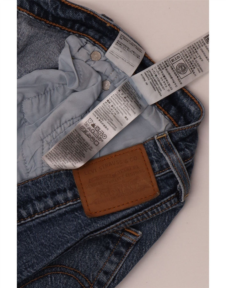 Женские прямые джинсы Levi's Ribcage W32 L29, синий хлопок