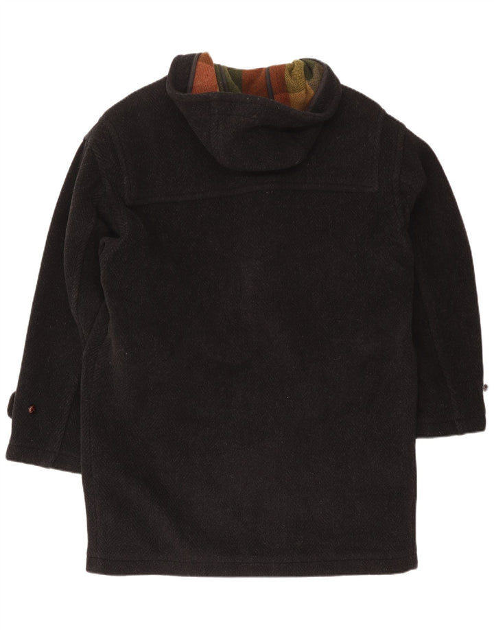 Мужской дафлкот с капюшоном Brooksfield IT 48 Medium Black Herringbone