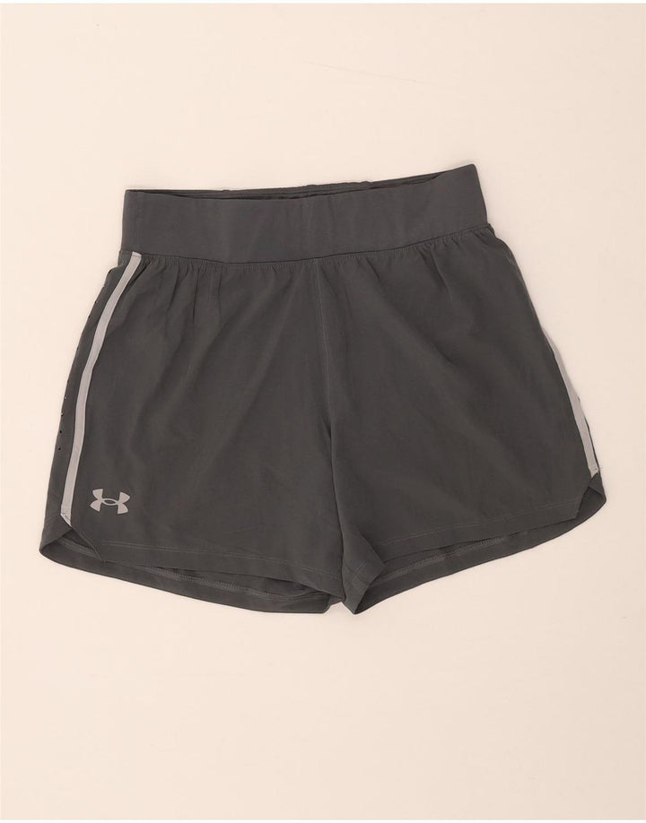 Женские спортивные шорты Under Armour UK 14, полиэстер среднего серого цвета