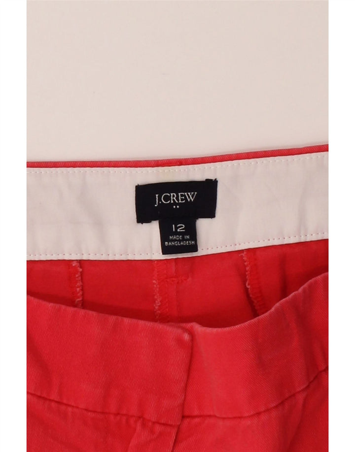 J. CREW Womens Chino Shorts US 12 Large W36 Red Cotton Vintage J. Crew and Second-Hand J. Crew from Messina Hembry 