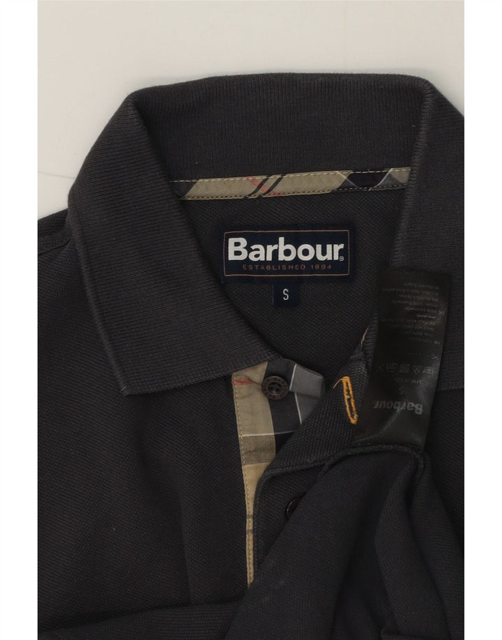 Мужская рубашка-поло Barbour, маленькая серая, хлопок