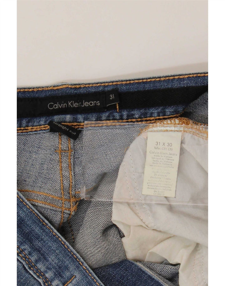 Мужские прямые джинсы Calvin Klein W31 L30, синий хлопок