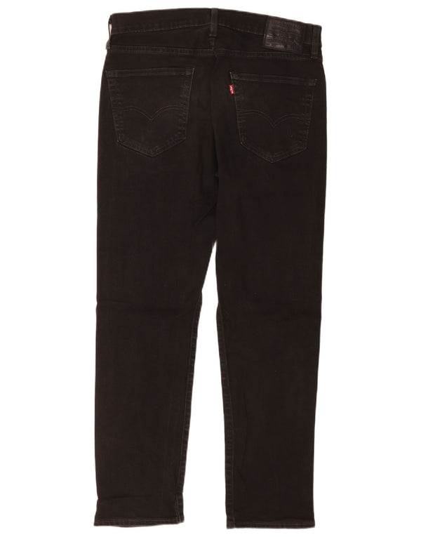 Мужские зауженные джинсы Levi's 502 W33 L30, черный хлопок