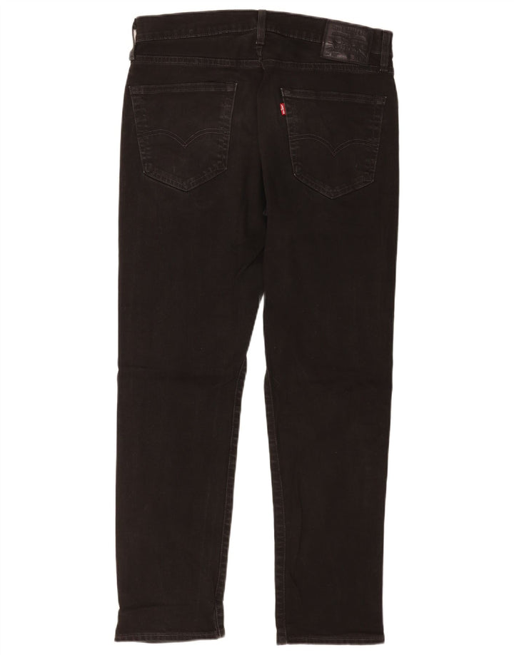 Мужские зауженные джинсы Levi's 502 W33 L30, черный хлопок