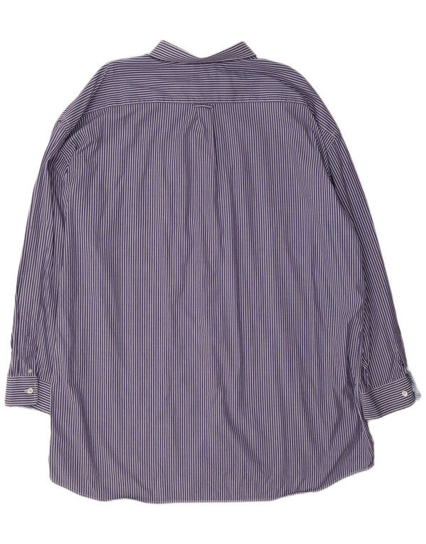 Мужская рубашка стандартного кроя Gant 4XL, хлопковая полоска фиолетового цвета