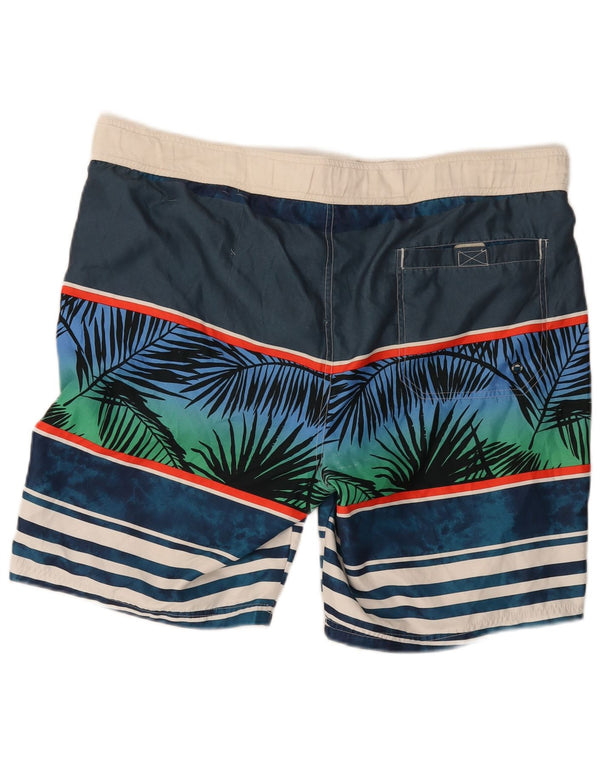 Мужские шорты для плавания Maui and Sons стандартного размера с рисунком, 2XL, пляжные синие полоски