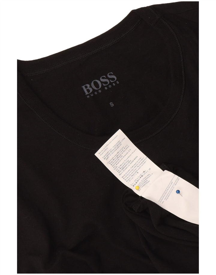 Мужская футболка Hugo Boss, маленький черный хлопок