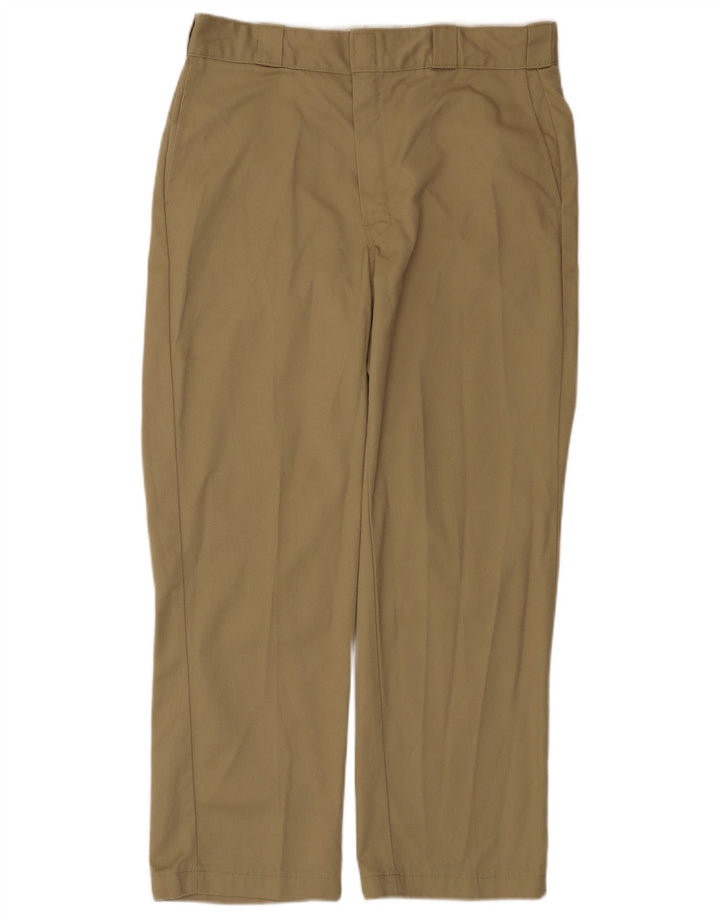 Мужские прямые брюки чинос Dickies W36 L30 бежевого цвета из полиэстера