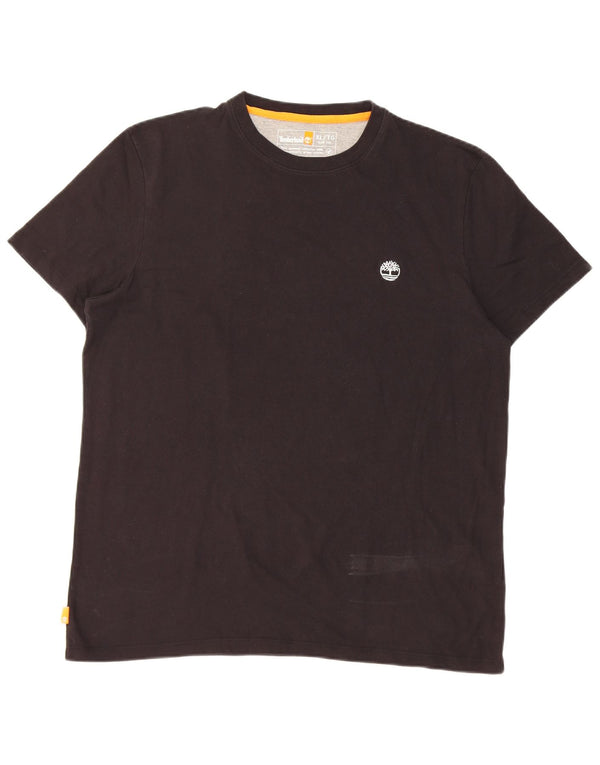 Timberland Mens Slim Fit T-Shirt Top XL Black Cotton