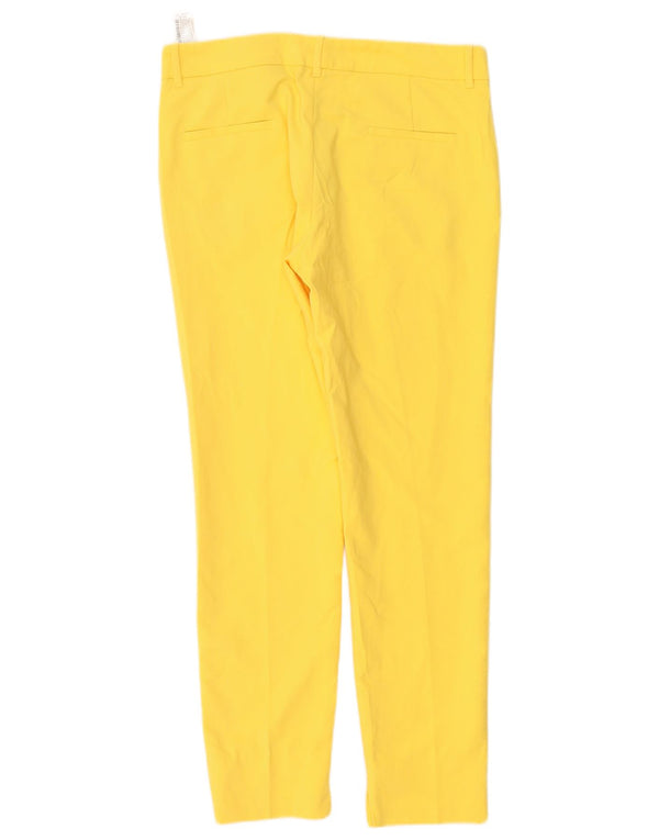 Женские узкие брюки чинос Zara EU 38, маленькие W28 L28, желтый хлопок