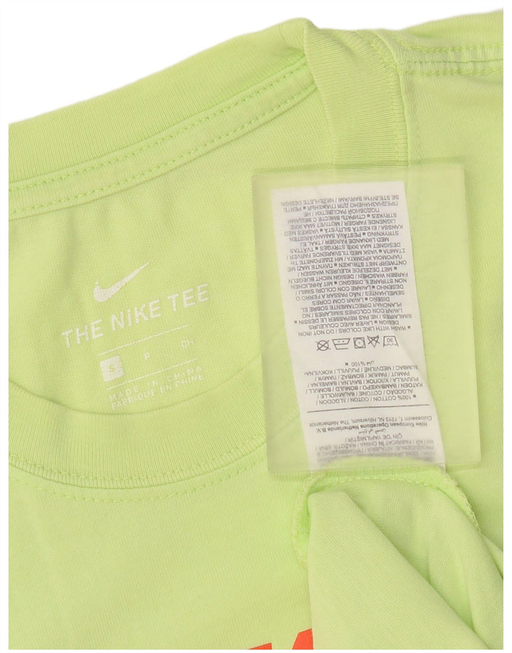 Мужская футболка с рисунком Nike, маленький зеленый хлопок