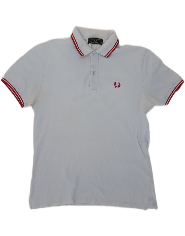 Мужская рубашка-поло FRED PERRY, маленькая синяя, хлопок