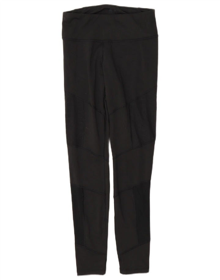 Женские леггинсы Reebok UK 8/10, маленькие, черные, полиэстер