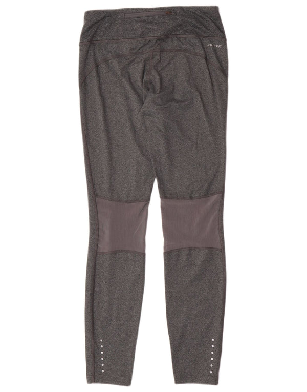 Женские леггинсы Nike Dri Fit UK 10, маленькие серые, полиэстер