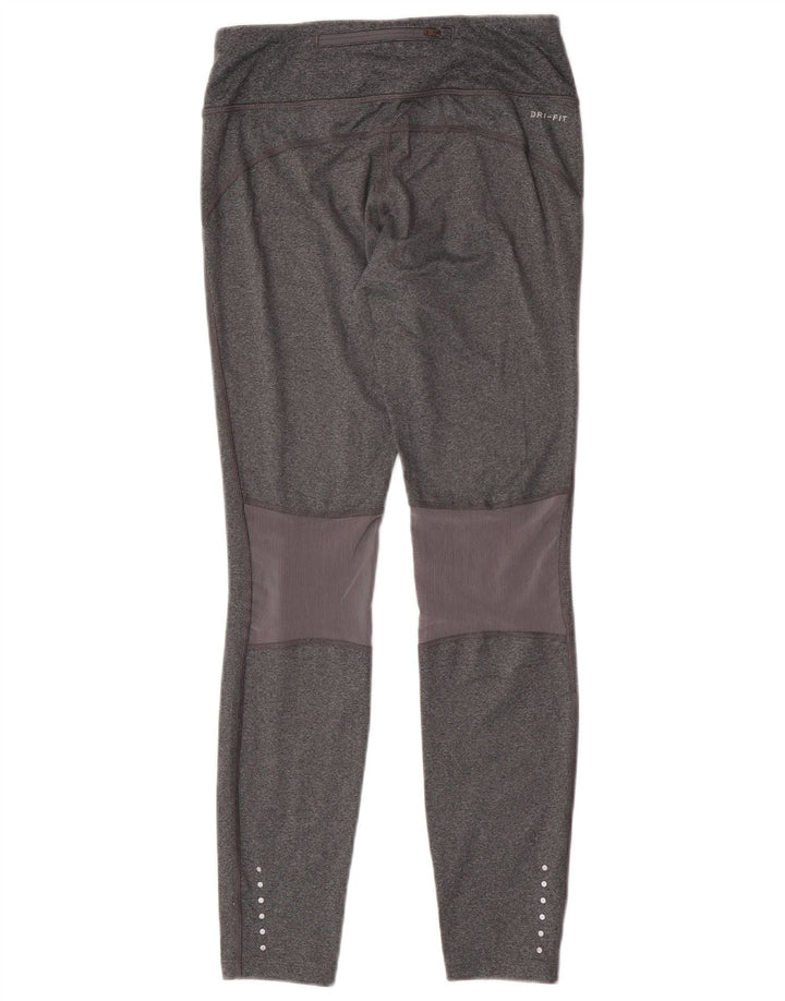 Женские леггинсы Nike Dri Fit UK 10, маленькие серые, полиэстер