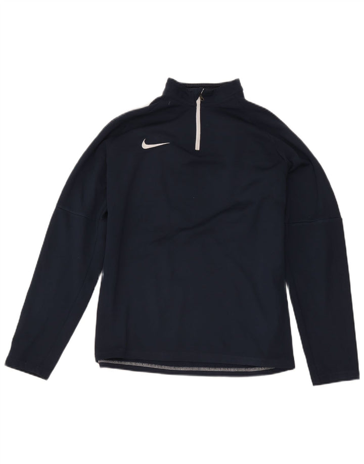 Пуловер спортивный костюм Nike для мальчиков Dri Fit, топ 13–14 лет, XL, темно-синий