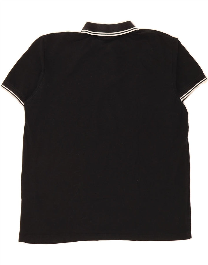KAPPA Mens Polo Shirt XL Black Cotton Vintage Kappa and Second-Hand Kappa from Messina Hembry 