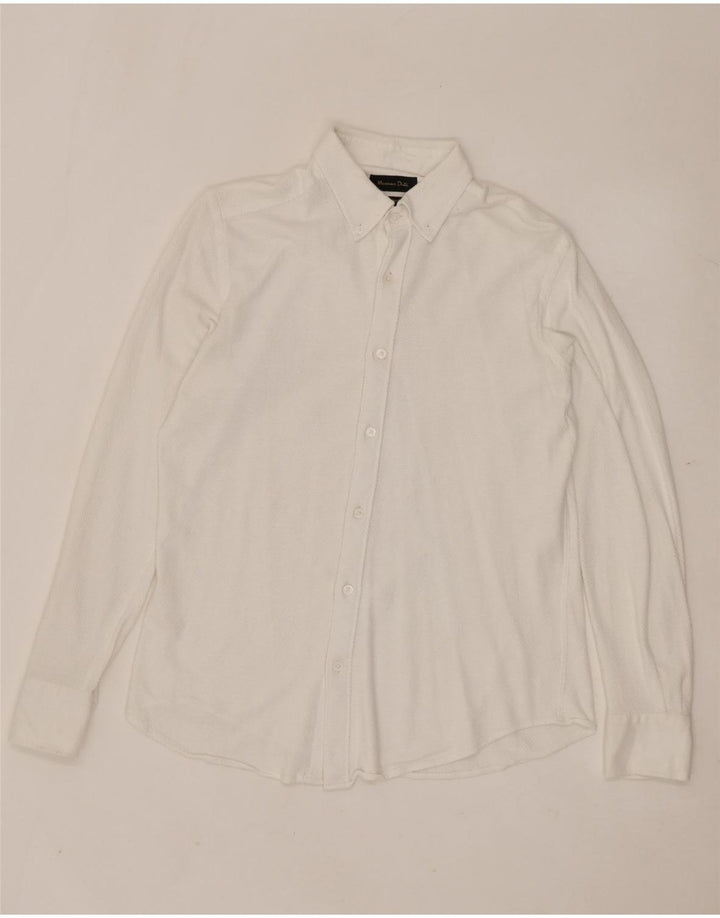 Рубашка мужская MASSIMO DUTTI средняя белая