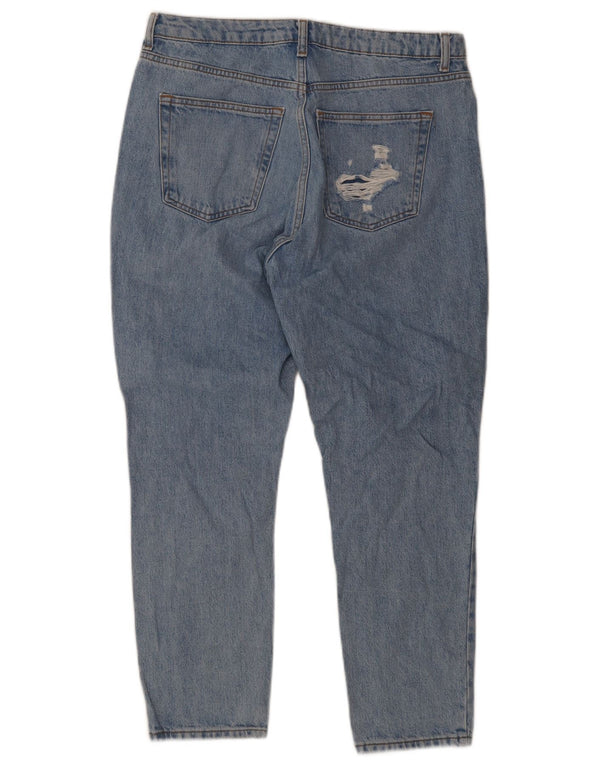 Мужские зауженные джинсы Topshop Mom W34 L30, синий хлопок