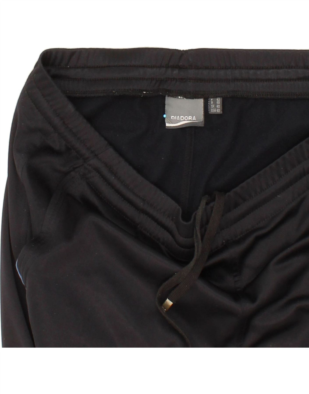 DIADORA Mens Tracksuit Trousers IT 50 Large  Black Polyester Vintage Diadora and Second-Hand Diadora from Messina Hembry 
