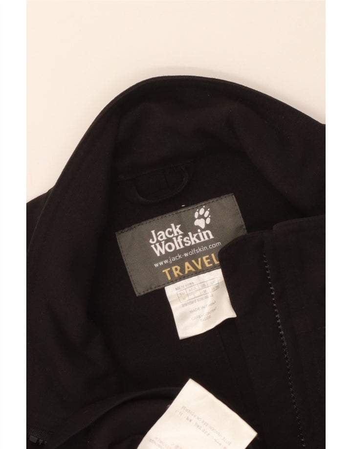 Мужская дождевик JACK WOLFSKIN UK 36/38 Средний Черный Полиамид