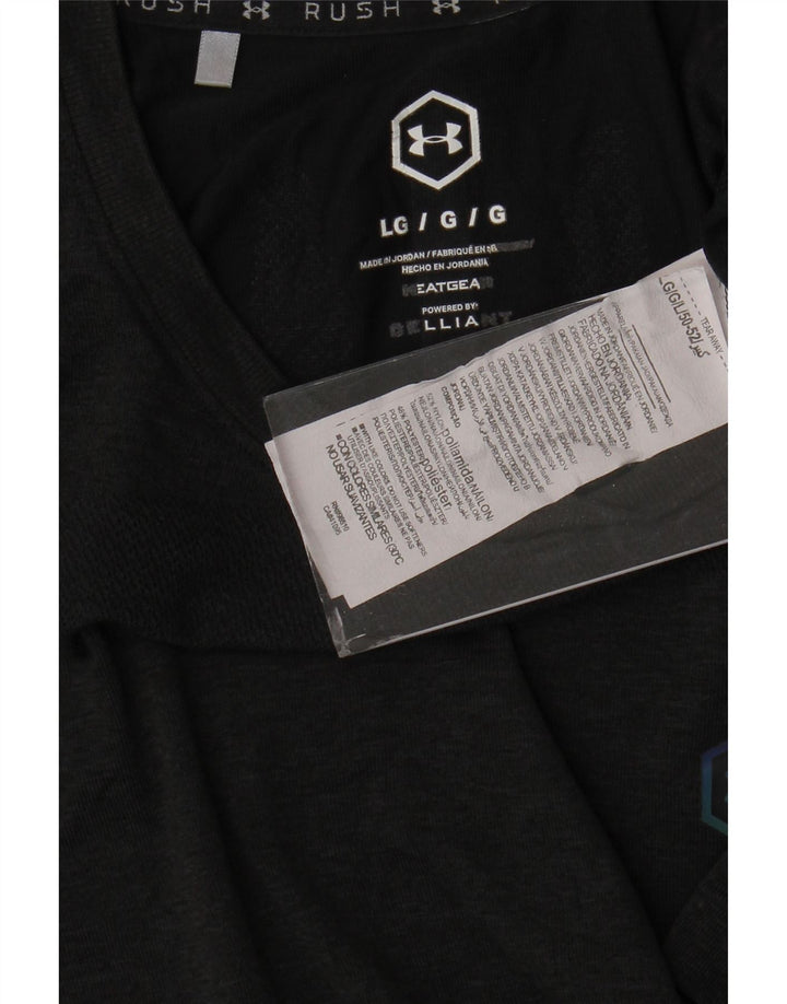 Мужская футболка Under Armour, большой черный нейлон
